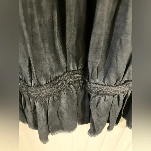 NWOT POL Textured Navy Blue/Grey Mini Dress/Tunic with Amazing Detailing - Picture 6 of 8